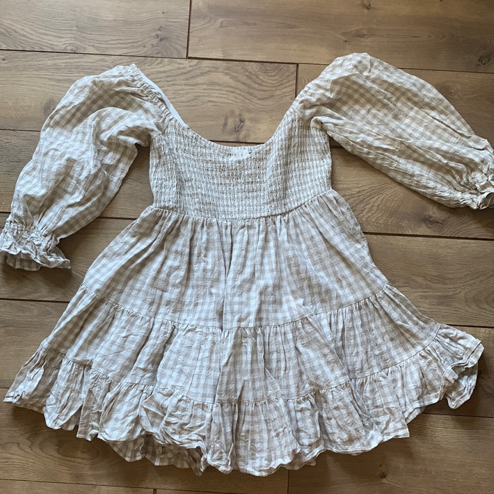 Mable Gingham Babydoll Dress